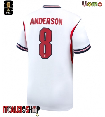 Inghilterra Elliot Anderson #8 Prima Maglia Mondiali 2026 Manica Corta